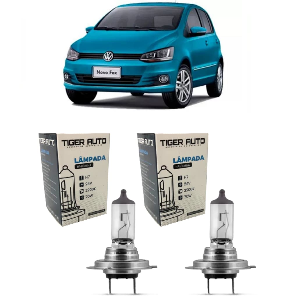 Kit Lampadas Fox 2010 11 2012 2013 2014 Farol Baixo H7 INMETRO