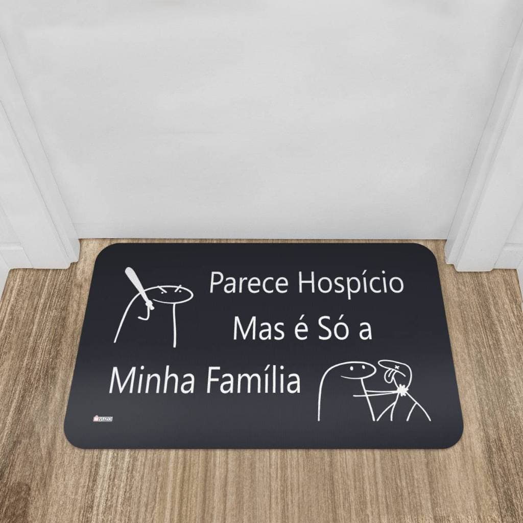 Tapete Porta de Entrada Capacho Antiderrapante 40x60 Estampas Divertidas Engraçadas - Yuzo