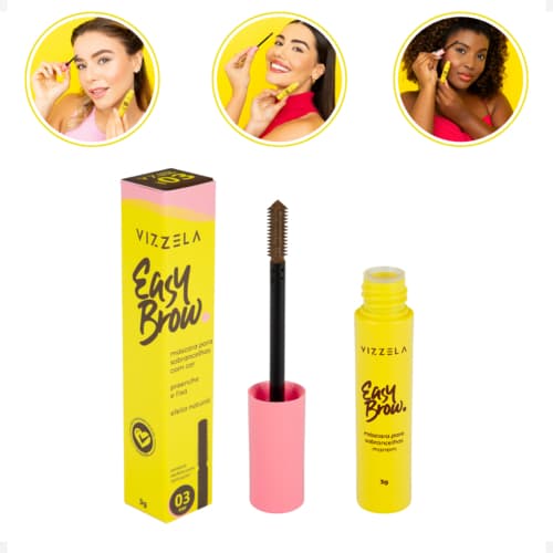Gel de sobrancelha com cor Easy Brow Vizzela
