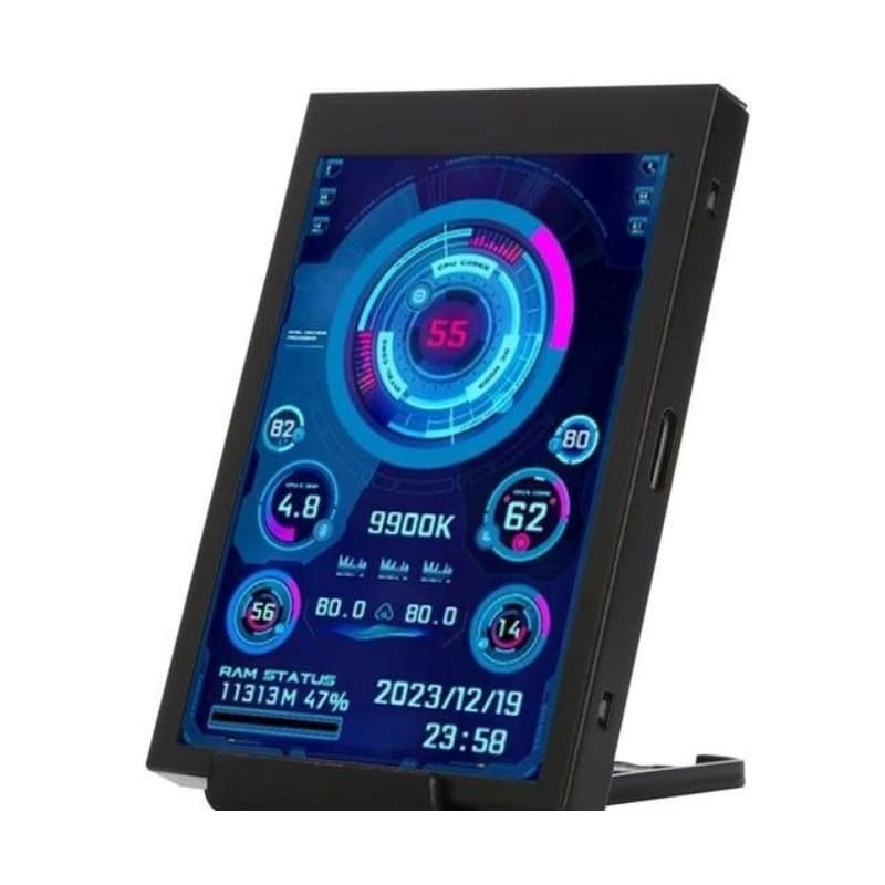 Tela Secundária IPS, monitoramento para CPU, GPU, RAM, Monitor HDD, 3.5 "