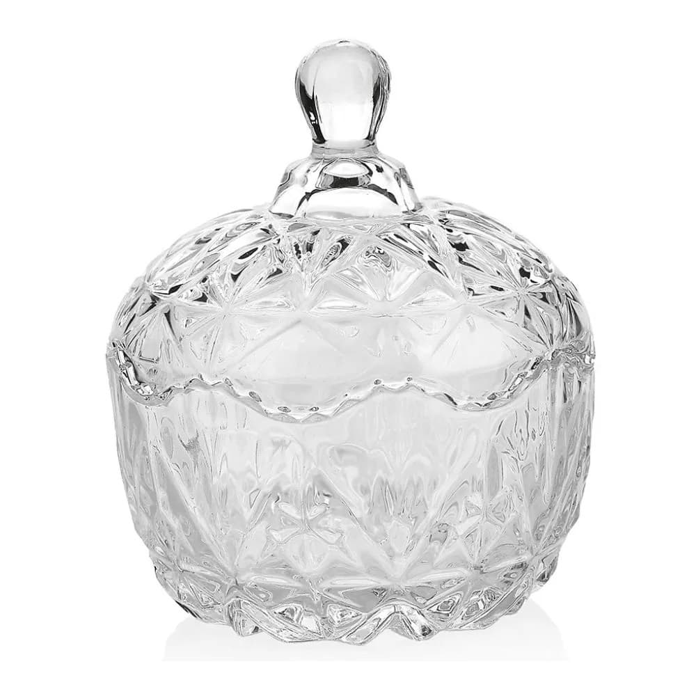 BOMBONIERE DE VIDRO COM TAMPA - MODELO MARGUERITA 250 ML