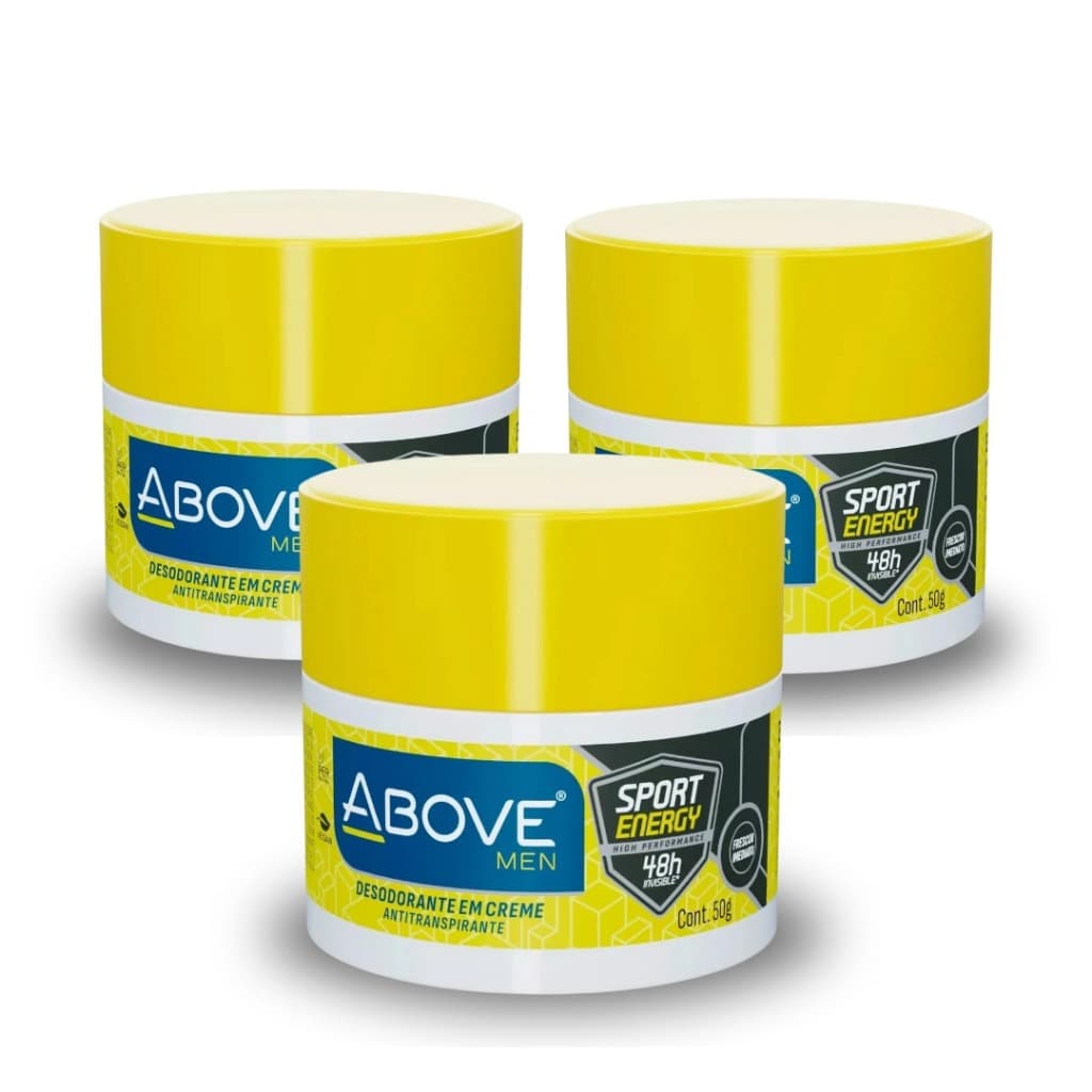 Desodorante em creme Sport Energy Men 3 Unidade