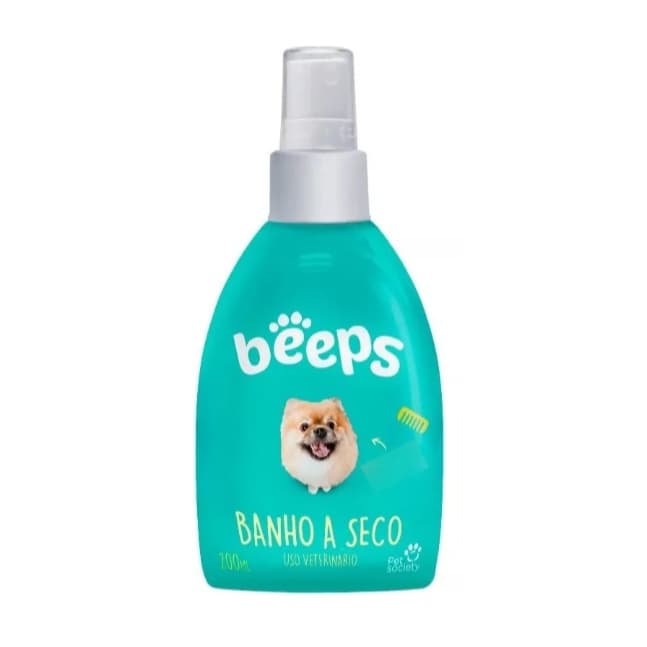 Banho A Seco Beeps Cães Filhotes E Gatos Pet Society 200ml