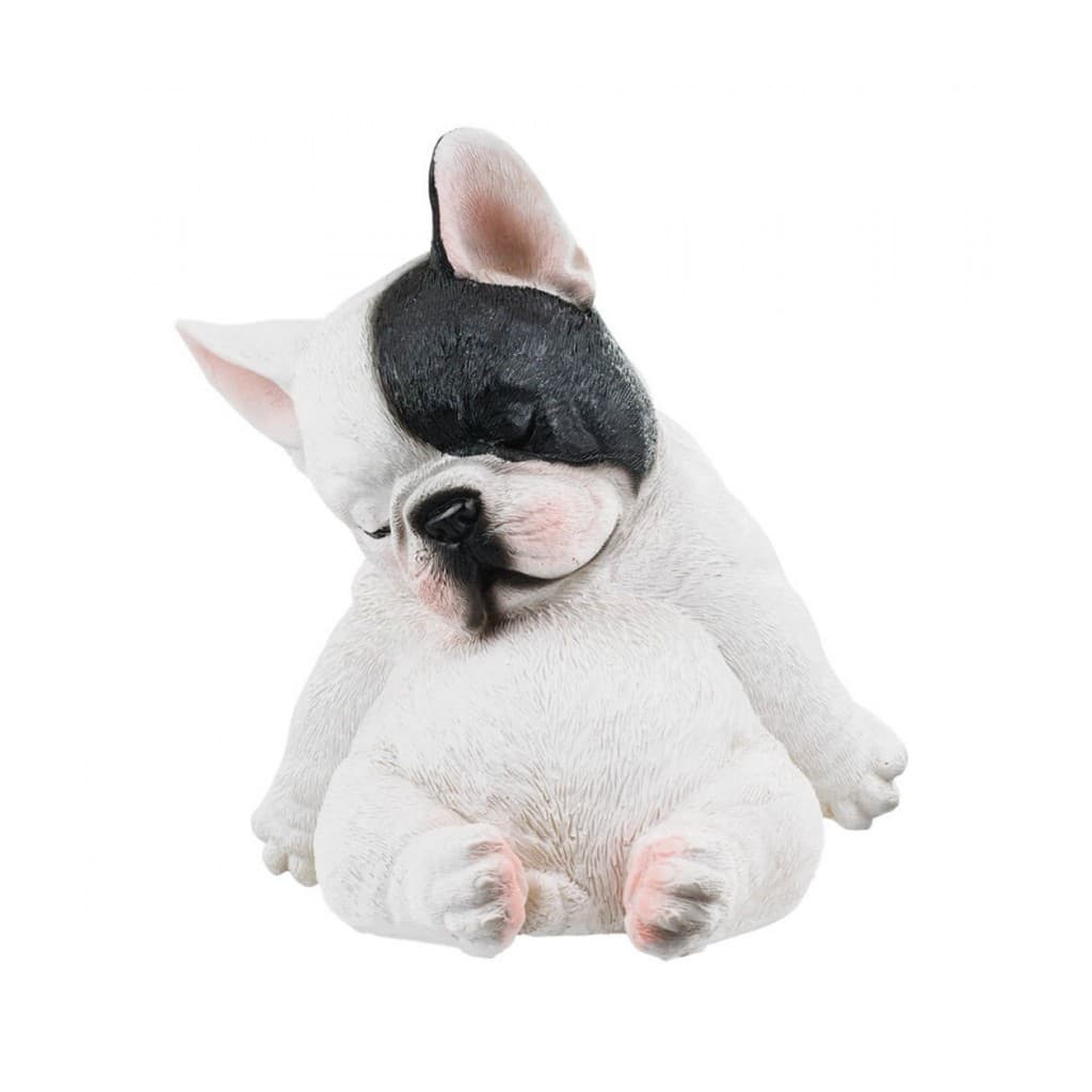 Cachorro Bulldog Francês Dormindo 14cm - Animais Resina