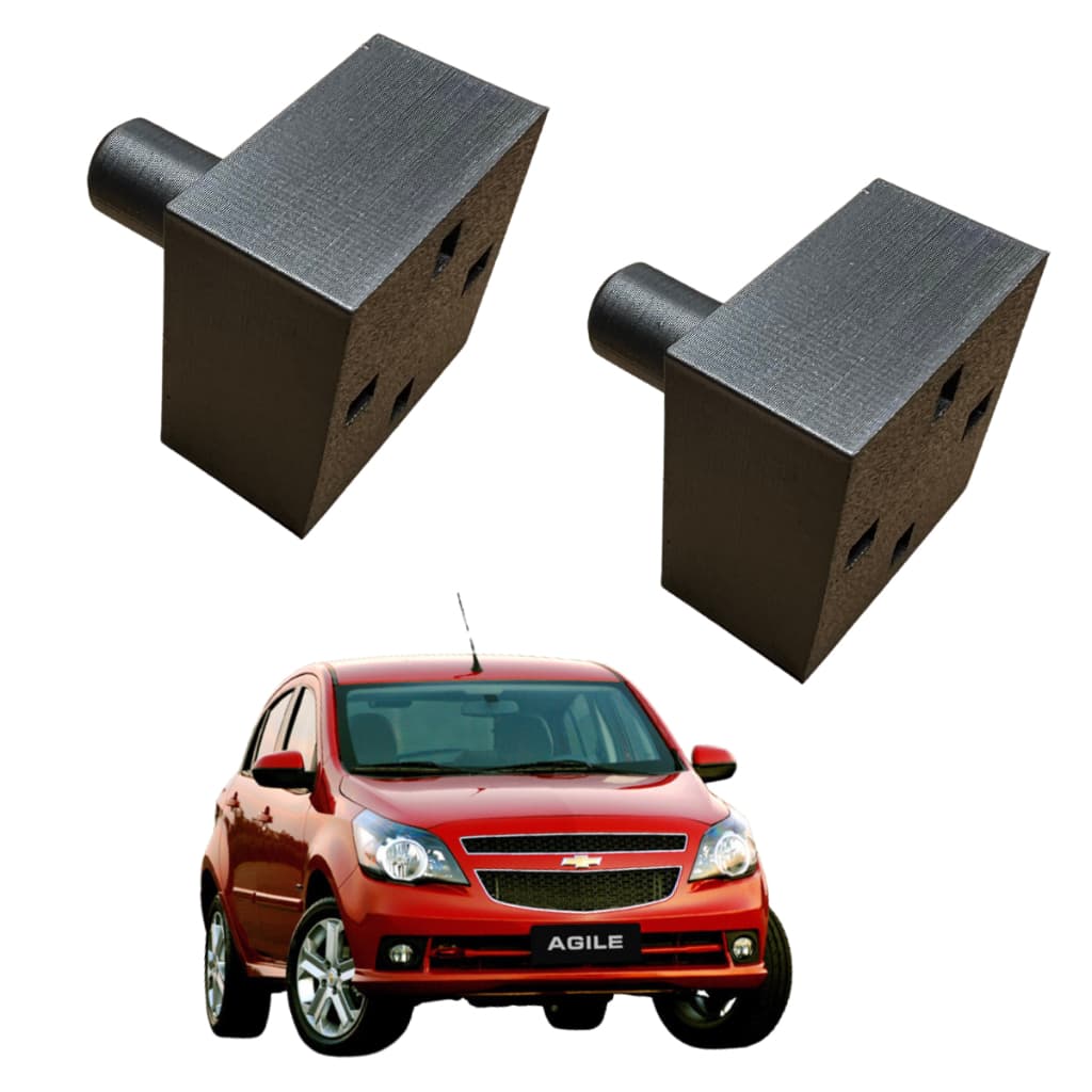 Kit 2 Pinos Batente Do Bagagito Tampão Chevrolet Agile Corsa