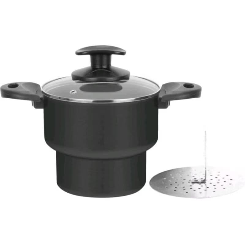 Cuscuzeira antiaderente pequena 16 cm teflon ideal para 2 pessoas