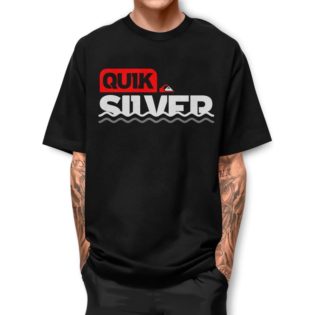 Camiseta QUICK WAVE  estilo casual Manga Curta fio 30.1 Camisa Only