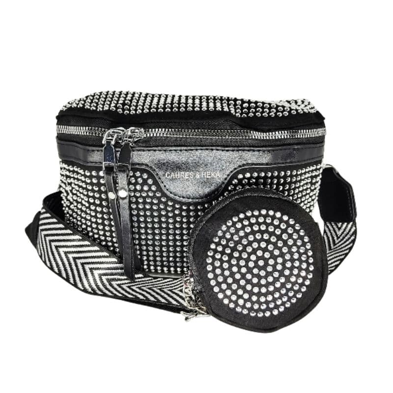 Bolsa feminina pochete transversal de ombro com porta moedas