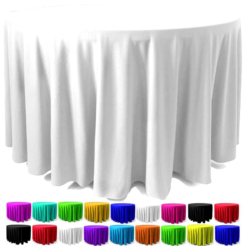 Kit 02 Toalha De Mesa Redonda 1,50m Diametro Oxford Para Festa Buffet
