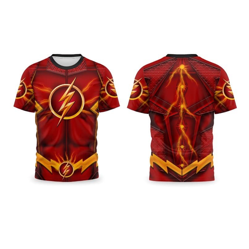 Camisa Infantil Heróis Hulk Homen Aranha Goku DryFit