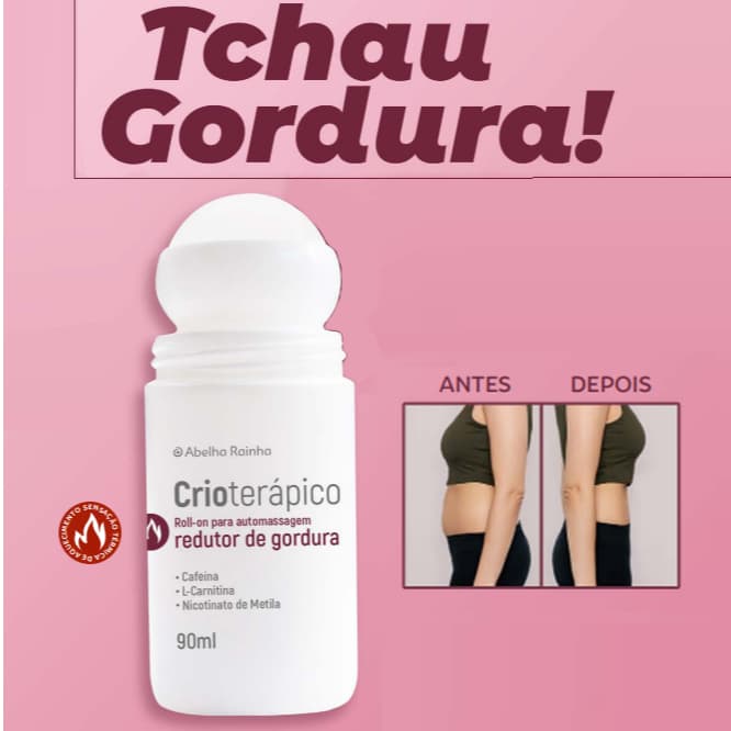 Abelha Rainha Redutor de Gordura Roll-on Para Automassagem - 90ml