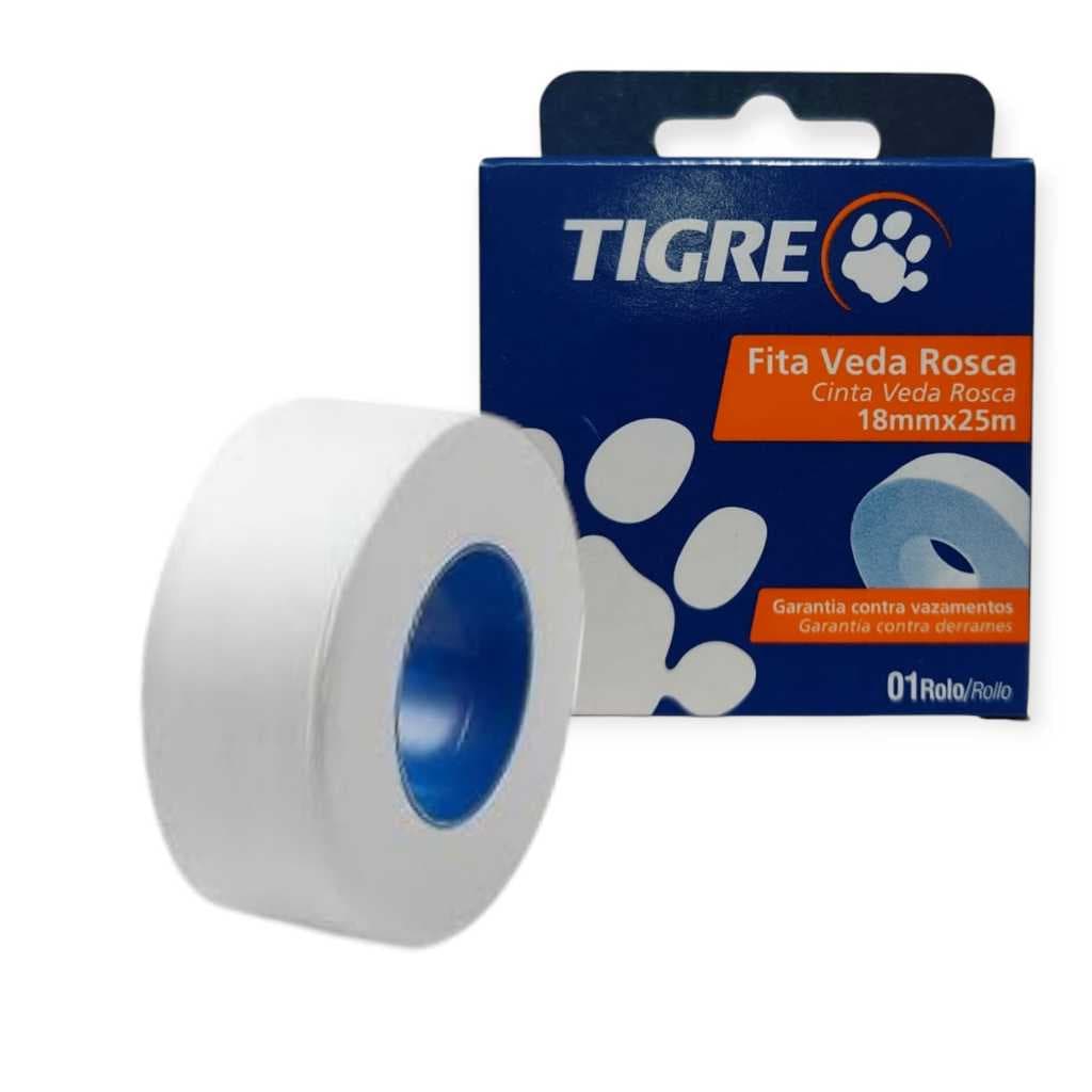 Fita veda rosca 18mm x 25m tigre