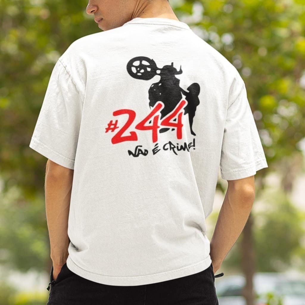 Camiseta GRAU DE MOTO F/C Camisa Basica Algodao personalizada Manga Curta