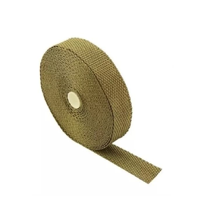 Fita Manta Termica Termotape Titanium 10 Metros 1 Pol (2,5cm) para Escapamento coletor carro e moto