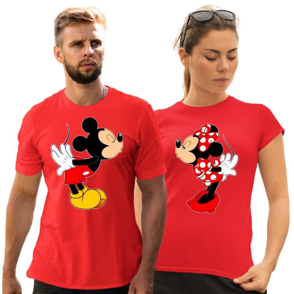 Kit 2 Camisetas de Casal Mickey Minnie Camisa de Natal Para Casais C120 lançamento