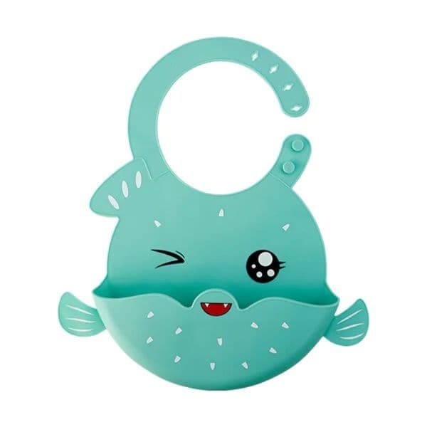 Babador Silicone Infantil Bandana Impermeável Para Bebê Migalhas Menina Menino Fácil de Limpar
