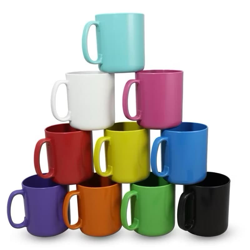 Jogo até 50 Canecas 500ml de Plástico  Para Festas Crianças escolher cor Merenda Cantina Escola uma cor