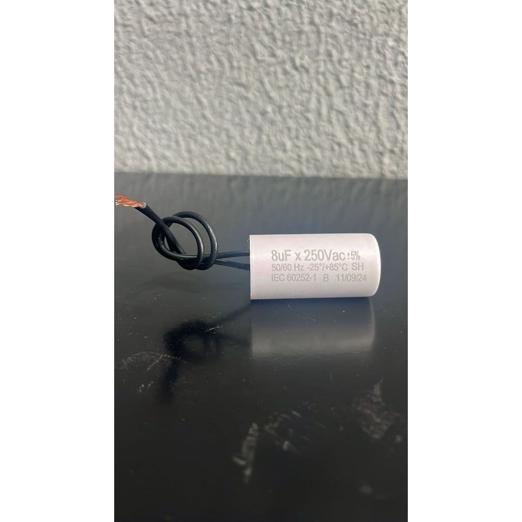 Capacitor Para Ventilador De 2 Fios 8mf x 250vac 5%