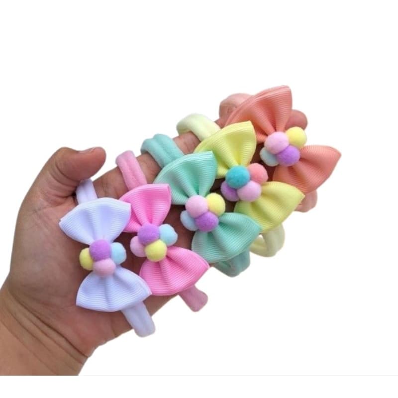 Kit com 5 faixas lacinhos de cabelo faixa tiara infantil laço bebê maternidade enxoval rn menina