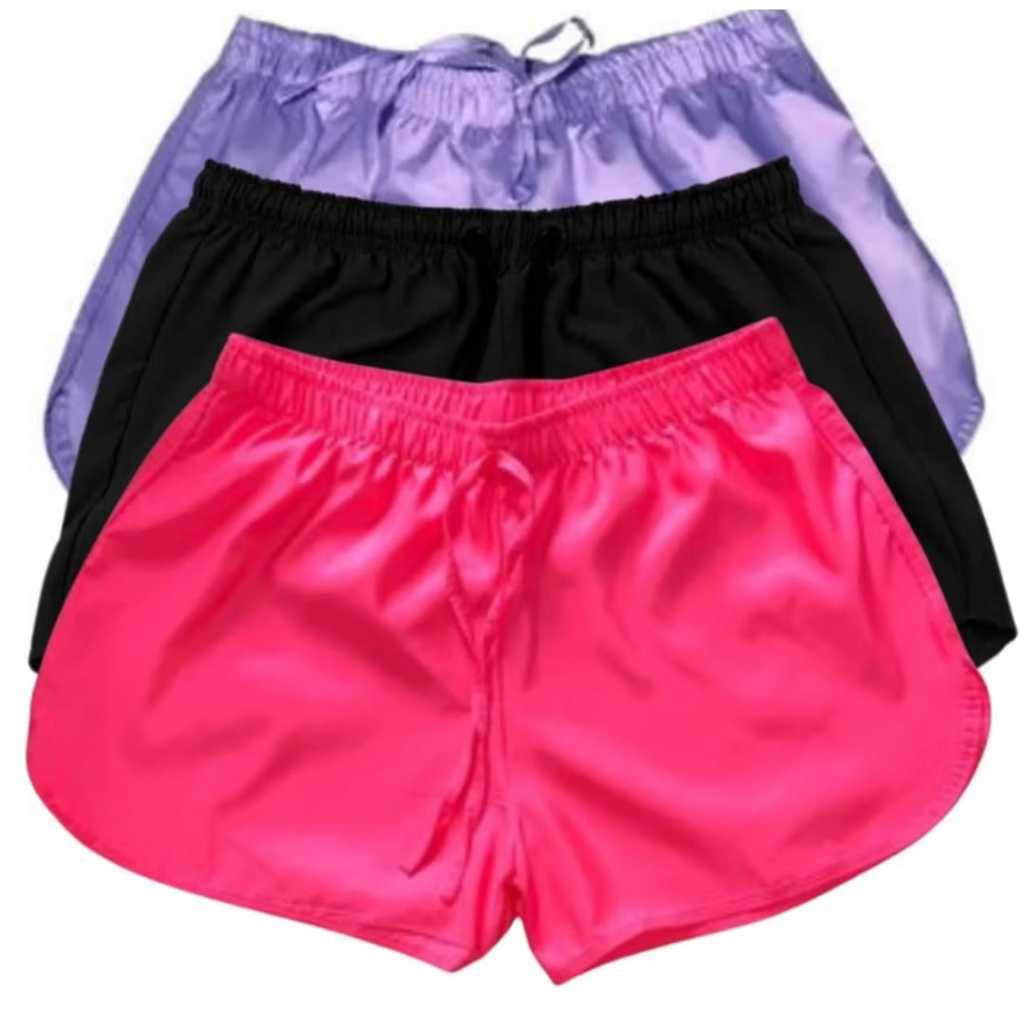 Shorts Táctel Feminino Soltinho , Praia , Academia , Esporte , Lazer Moda Verão