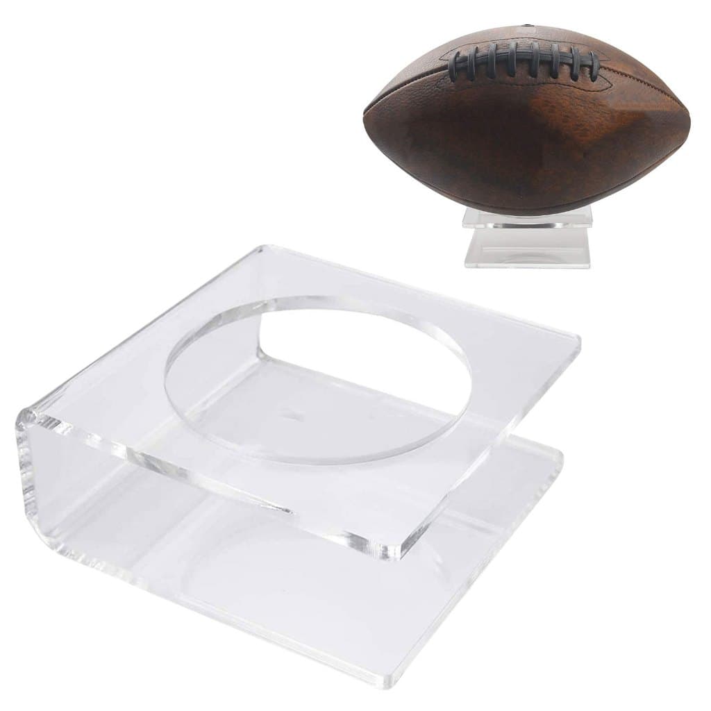 Suporte Bola de futebol Americano Basketball acrílico transparente, suporte de exibição basquete, vôlei, bola de futebol
