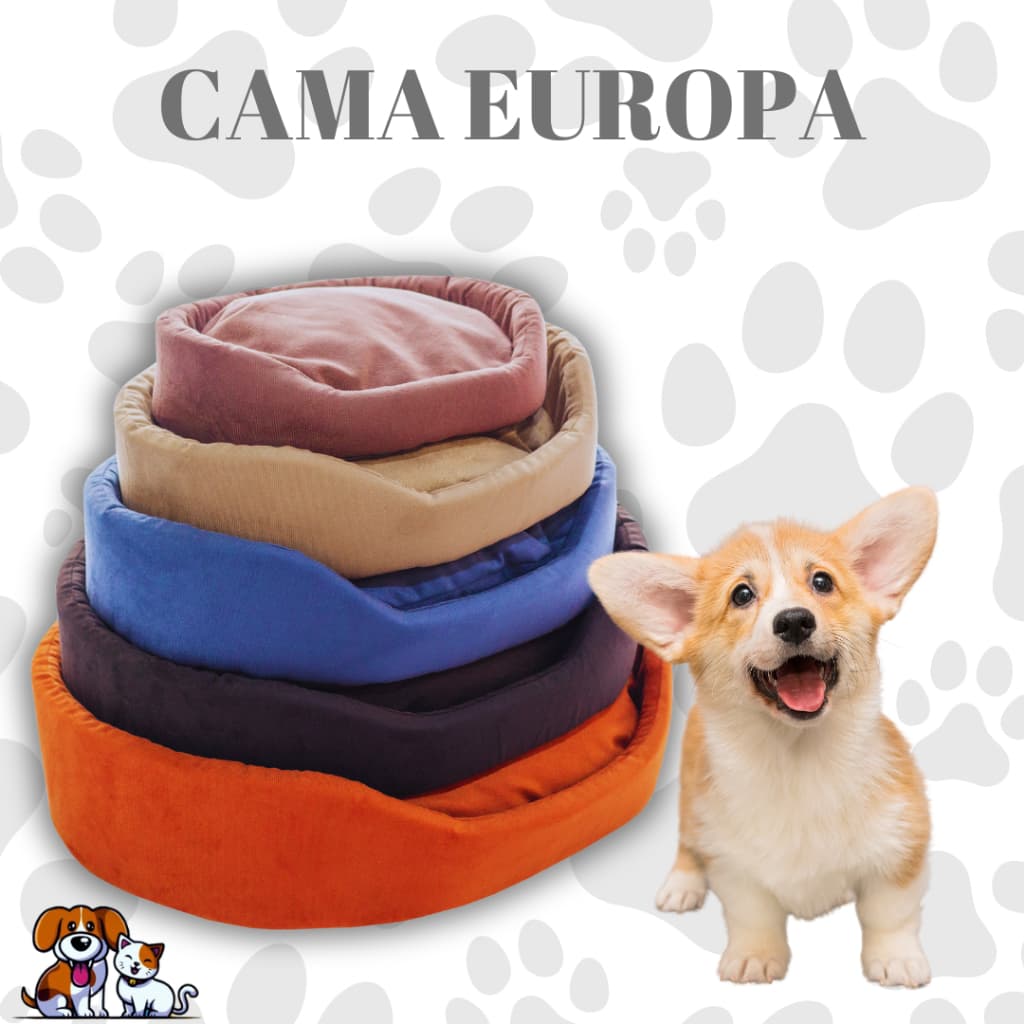 CAMINHA PARA CACHORROS PEQUENOS E GATOS EUROPA SUEDE FIBRA SILICONADA, CONFORTÁVEL