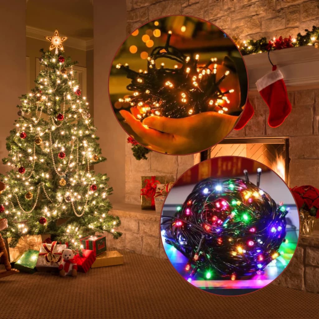 Pisca Pisca Led Colorido Para Natal - 8 Funções 100 Led 110v/220v 10M