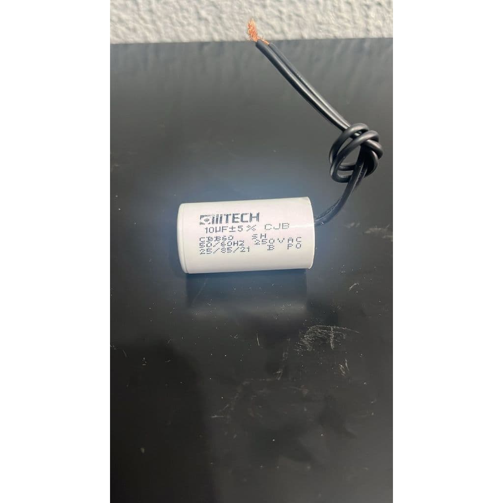 Capacitor Para Ventilador De Teto 2 Fios 10uF 250VAC - 110V ou 220V