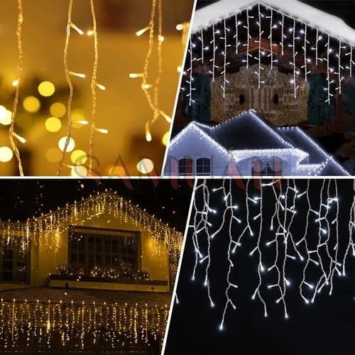 Cascata 400l Natal 10m 220v Decoração De Natal Cor Das Luze  SS