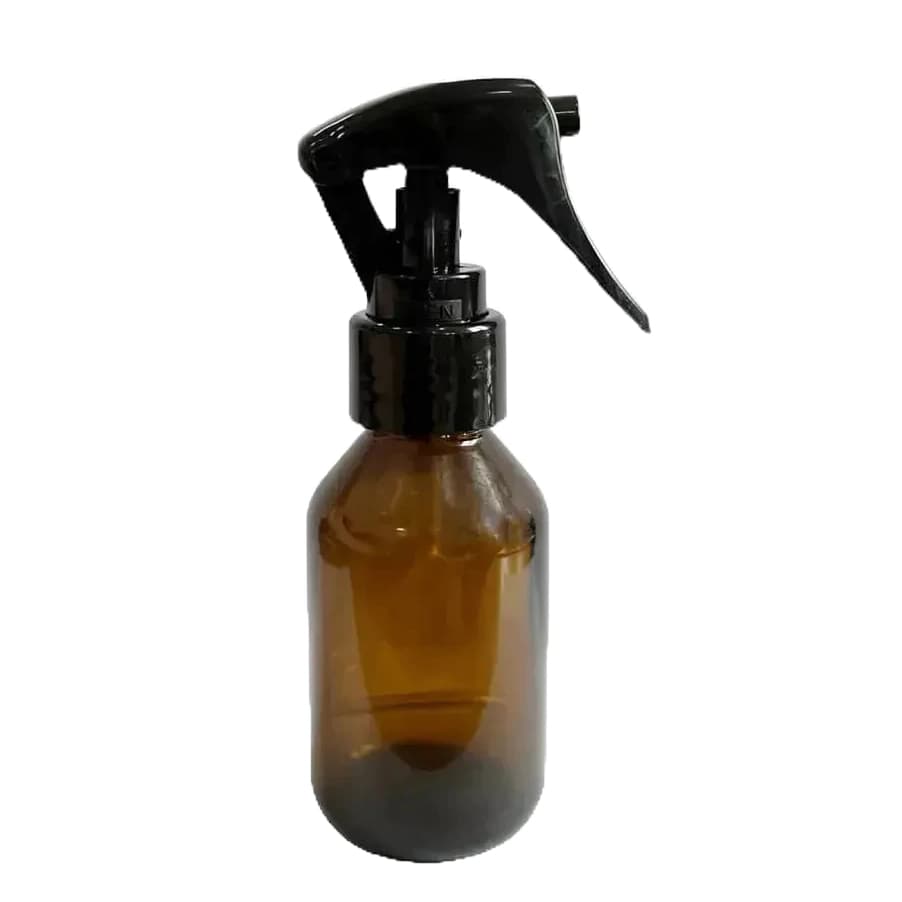 Frasco vidro âmbar Spray 60ml Pulverizador Gatilho