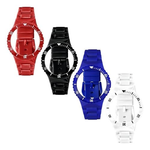 Pulseira Champion Watch Troca Pulseira Preta Branca Vermelha Azul