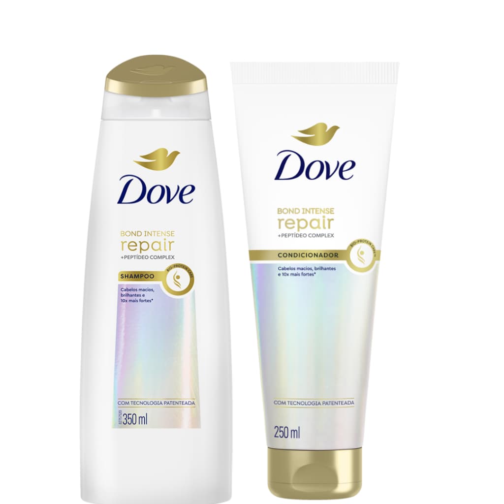 Shampoo 350ml e Condicionador 250ml Dove Bond Intense Repair