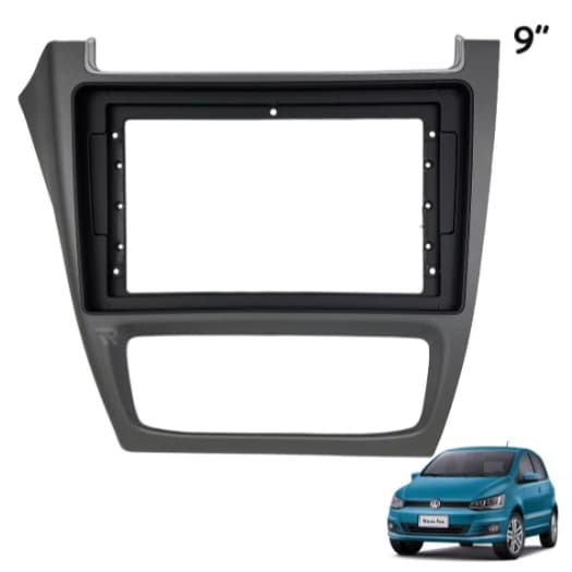 Moldura Painel Dvd 2din 9 Polegadas Vw Fox Crossfox 2014 A 2022