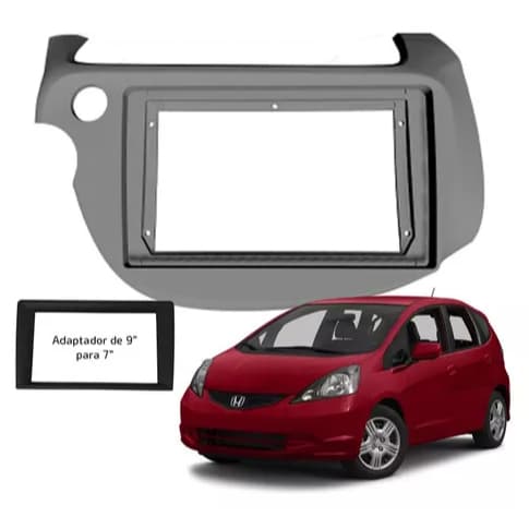 Moldura 2 Din 7 Ou 9 Polegadas Honda Fit G2 2009 A 2014