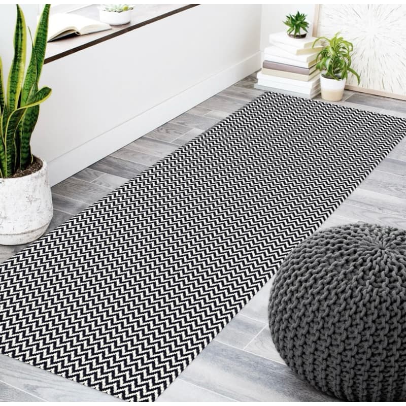 Passadeira Grande 70x2m 100% Algodão Lavável Máquina Tapete Cozinha Corredor Sala Antiderrapante Resistente
