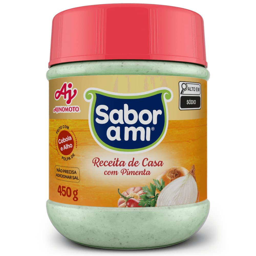 Tempero Completo Com Pimenta Receita De Casa 450g - Caixa com 1, 2, 3 é 4 Unidades