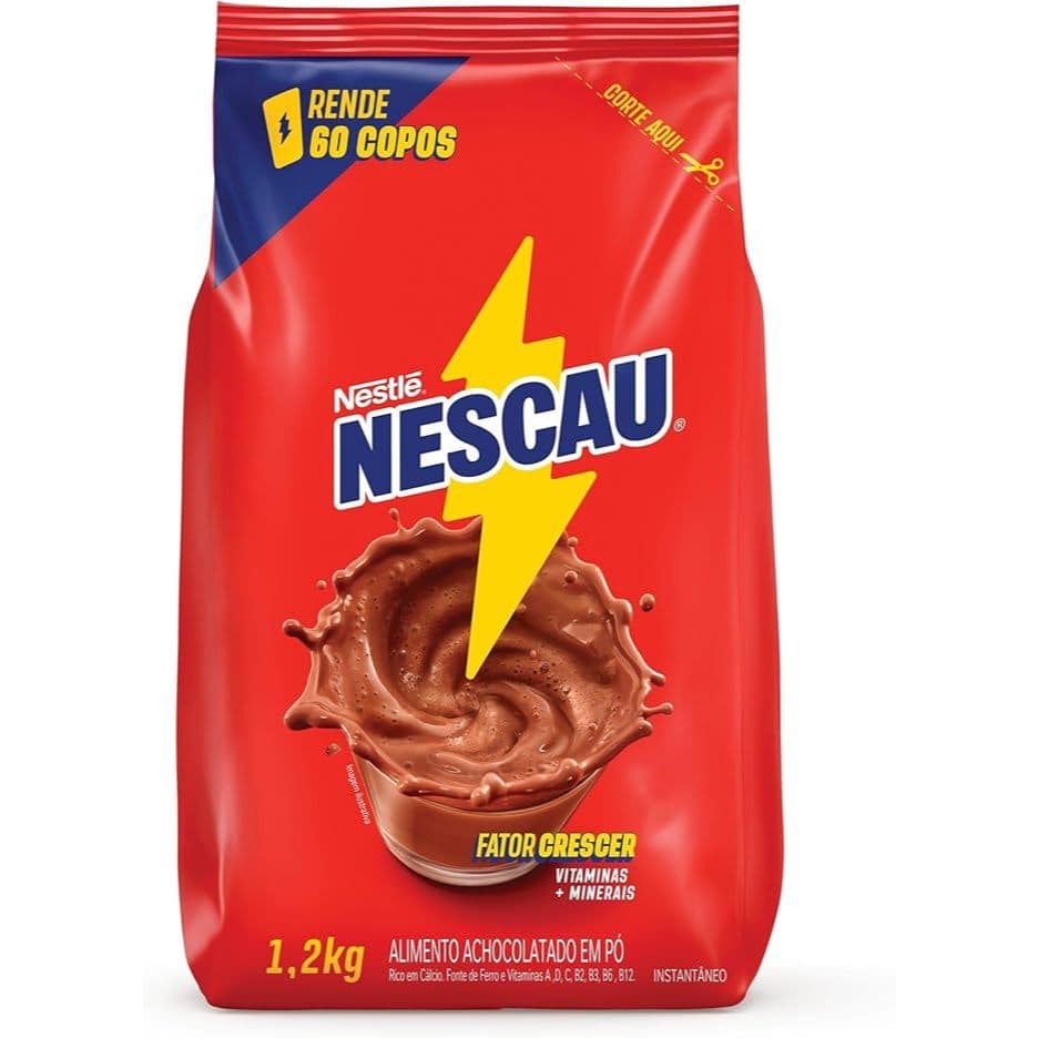 Achocolatado em Pó Nescau Nestlé Lata 990G - Caixa com 1 ou 2 Uni