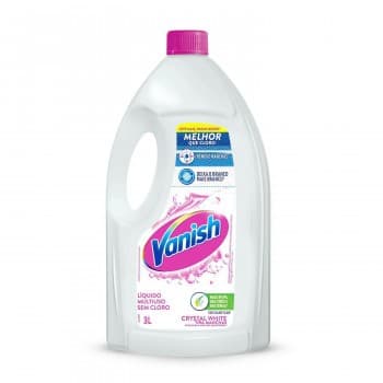 Vanish Tira Manchas Líquido Crystal White 3l P Roupas Branca