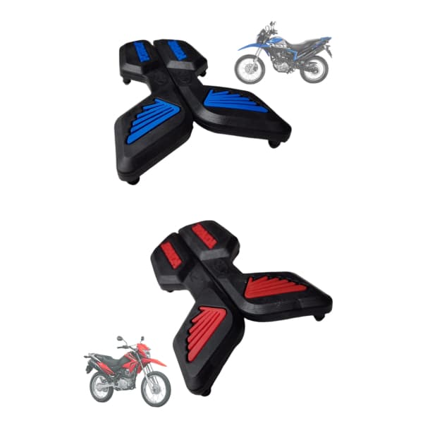 Borracha Personalizada Bagageiro Rabeta NXR Bros 125 150 160 e XRE 190  Par Personalizada