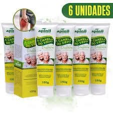 Pomada canela de velho, ótimas para massagear, com alivio refrescante. Apnil - 150g