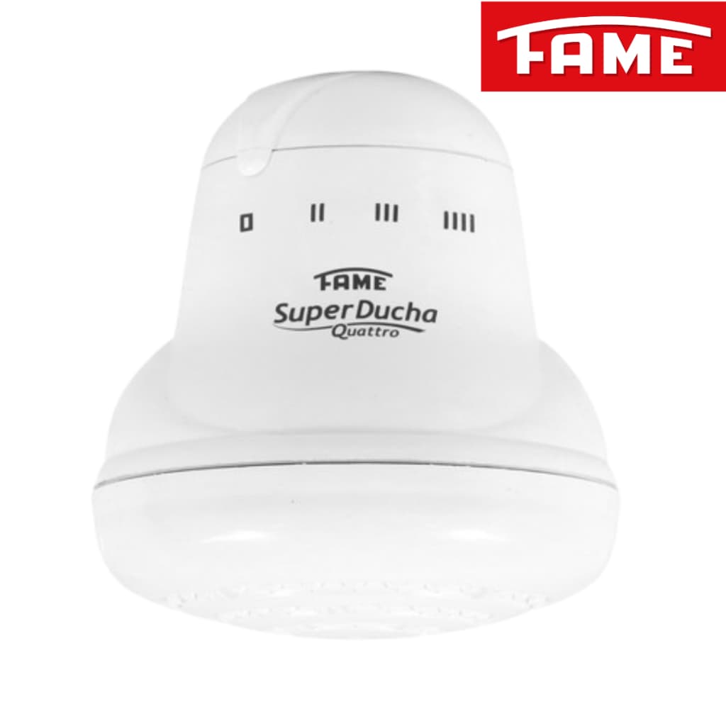 Super Ducha Quattro 4T Fame Chuveiro Elétrico 220V 6.800W Branco