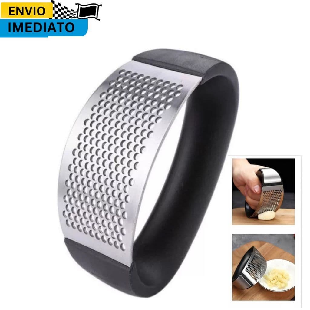 Espremedor Amassador Triturador De Alho Inox Manual Cozinha Garlic Press-Envio Imediato