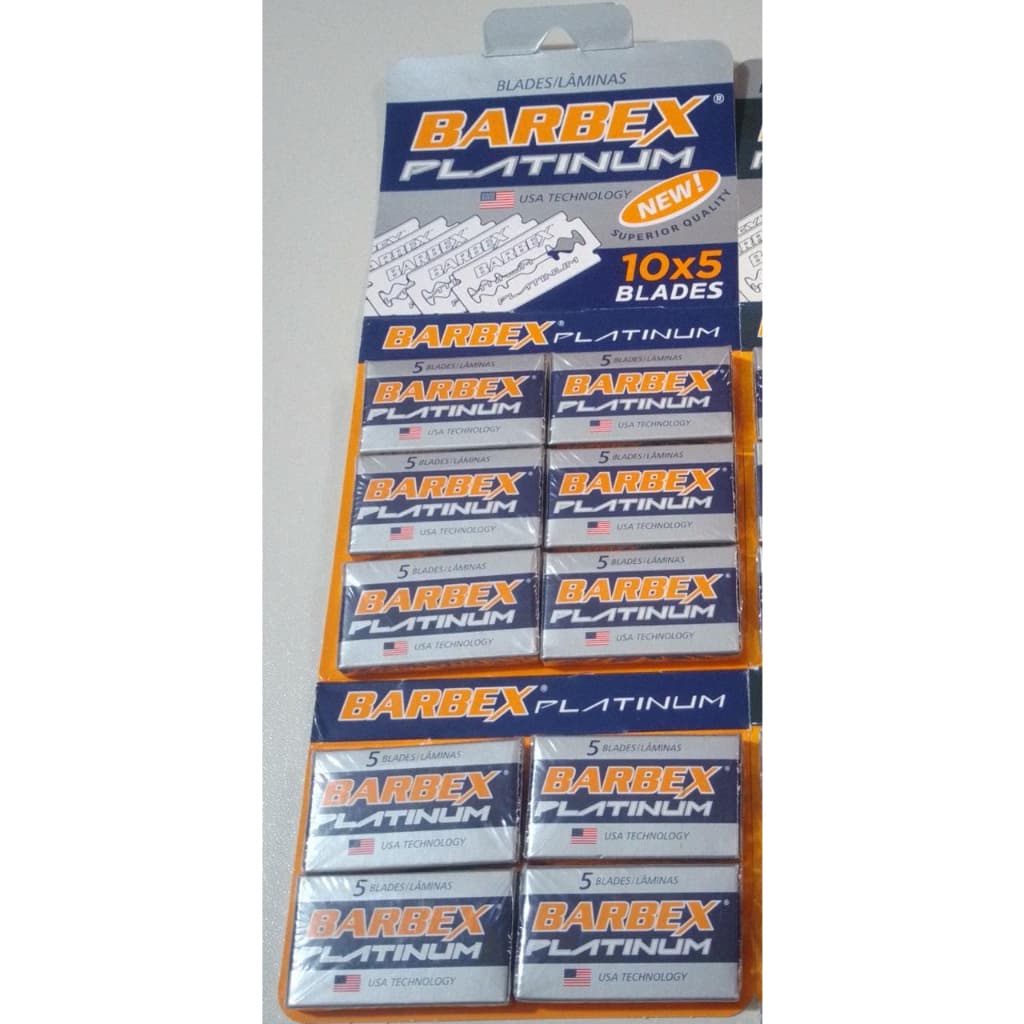 Lâminas Barbex Platinum 50 Unidades - ENVIO IMEDIATO