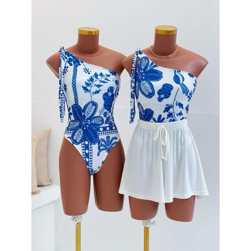 BODY BIA - Body feminino estampado  flores bori Bodi estampa tucano floral tropical caju arara