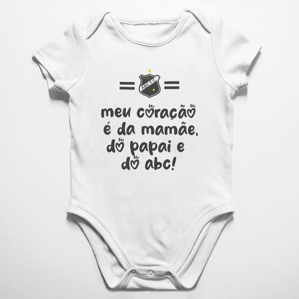Body Bebê do ABC FC Vários Modelos Bory Infantil ABC FC