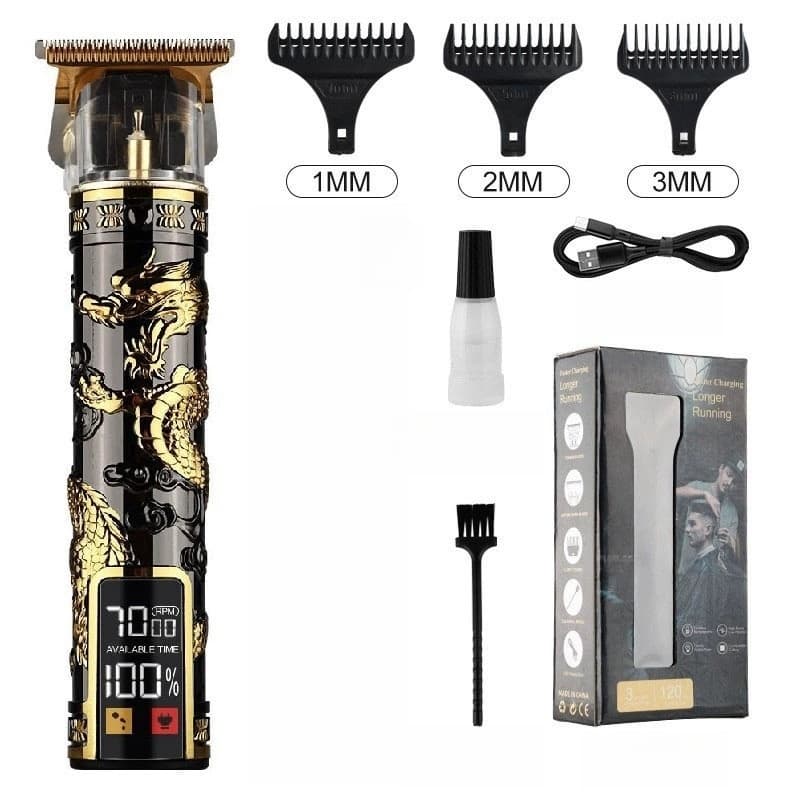 Máquina De Cortar Cabelo Para Barba Masculina Designer Aleatório Elétrico Profissional-K5
