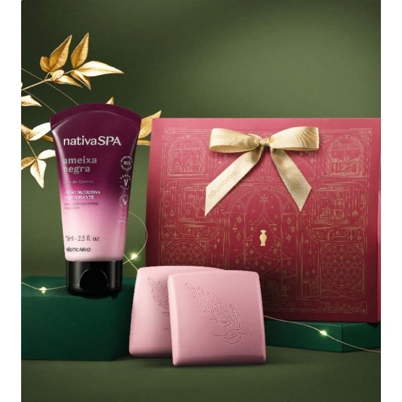 Kit Presente Natal Nativa Spa Ameixa Negra (3 itens
