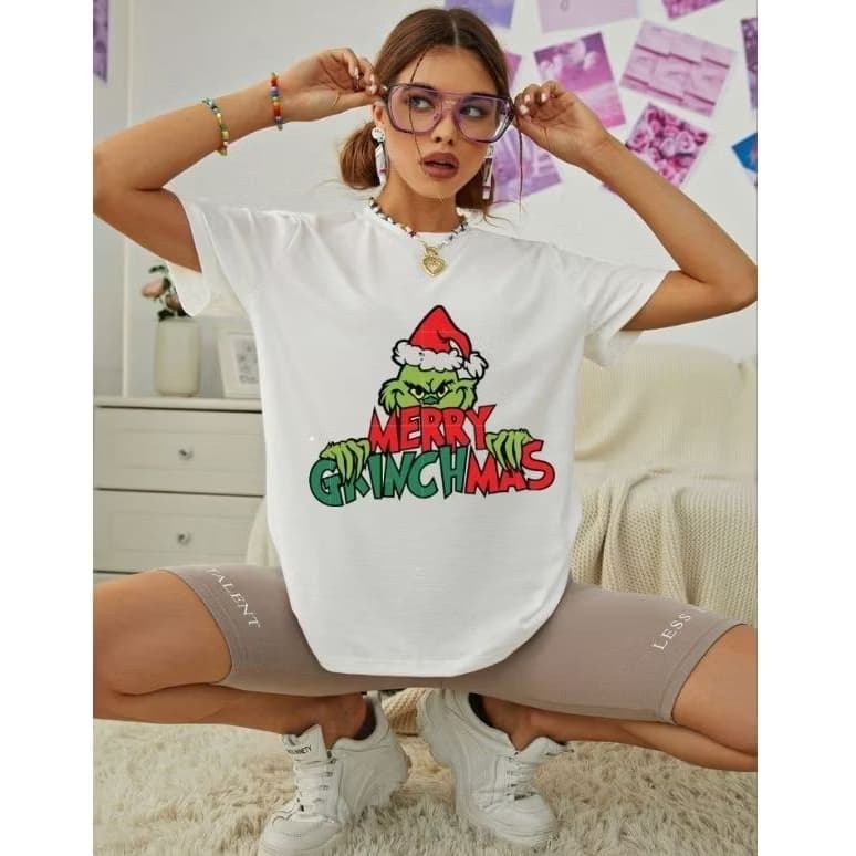 camisa de Natal grinch (100%algodão)