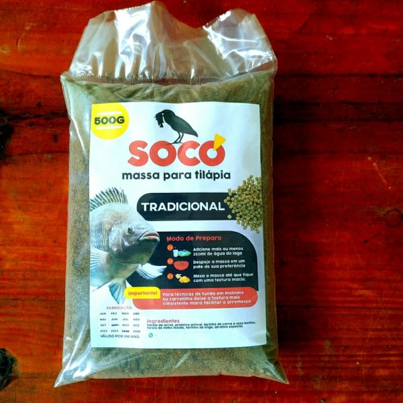 Massa pra tilápia Socó 500gr Tradicional
