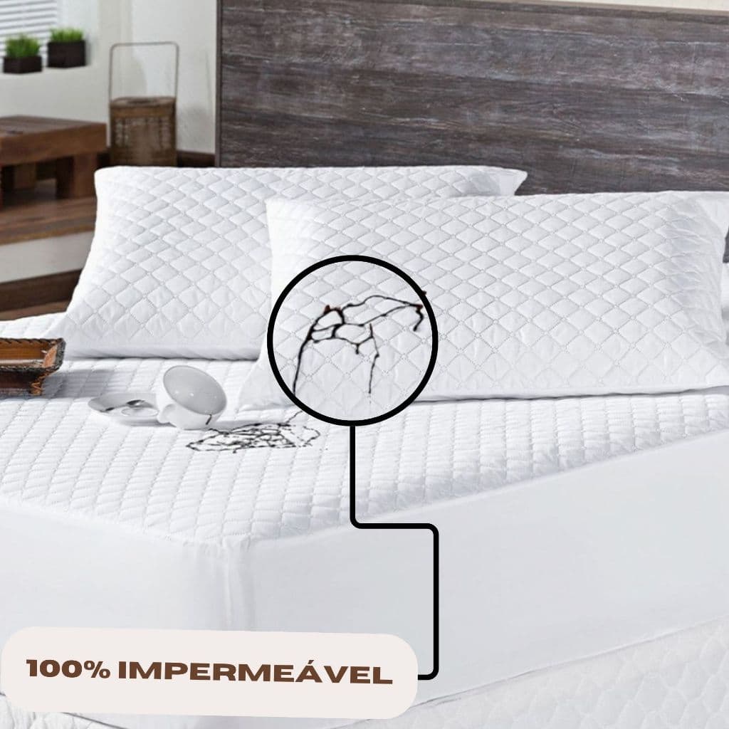 Kit Protetor Impermeável Para Colchão Solteiro - 1.88mX0.88m - DMX CONFECÇÕES